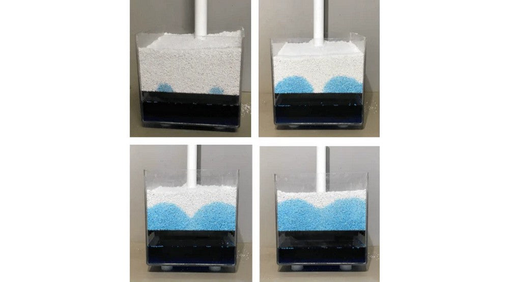 Capillary rise  time lapse with WaterUps wicking system