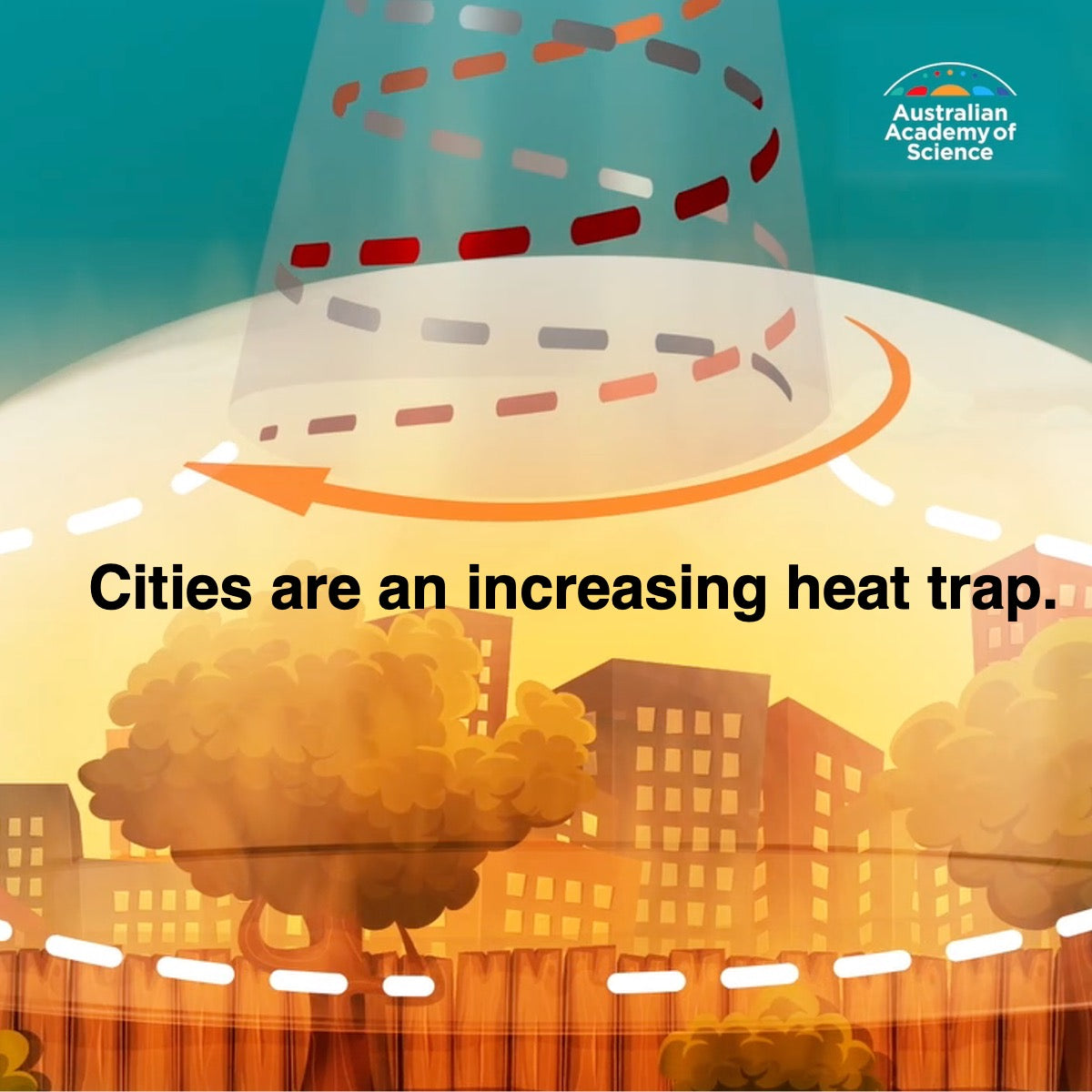 Cities are heat Traps