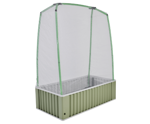 WaterUps Oasis 1680 wicking bed with Flexi Garden Frame and netting